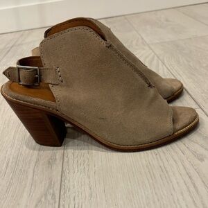 Frye shoes size 9 leather heels open toe​